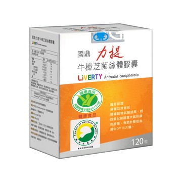 樟芝 【國鼎生技】力提牛樟芝菌絲體膠囊(120粒/盒)