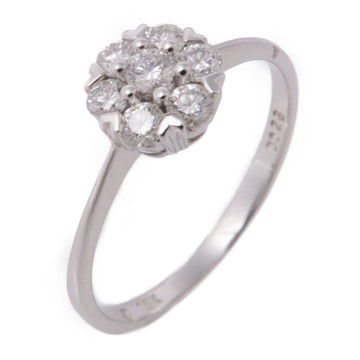 JEWELRY 無品牌珠寶 18K白金 0.28ct鑽石 戒指 【二手名牌BRAND OFF】