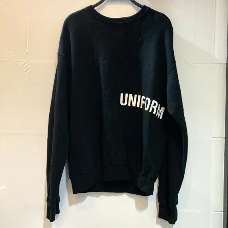 UNIFORM EXPERIMENT 21aw Wide Crewneck Sweat Black サイズ1 UE ...