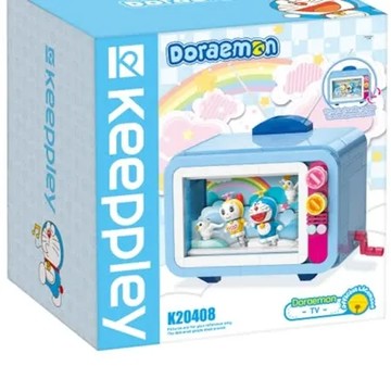 QMAN 哆啦A夢電視機積木 QM46708 公司貨