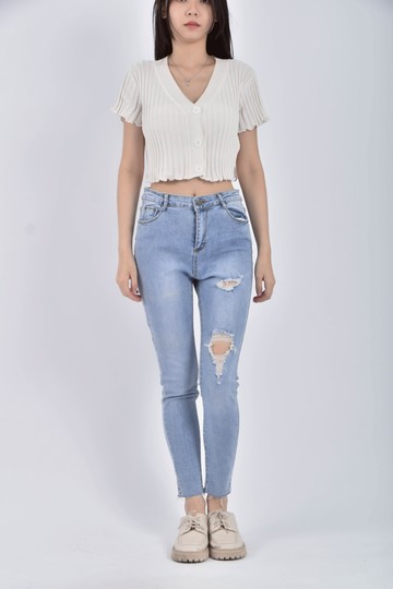 (M) 丹寧牛仔藍色長褲