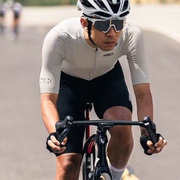 騎行服 夏季新款 牛奶絲薄款速乾透氣短袖騎行服 公路車腳踏車腳踏車騎行服套裝