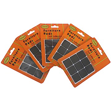 月陽超值45入加厚方型2.5cm消音桌腳墊止滑墊椅腳墊(S2545)