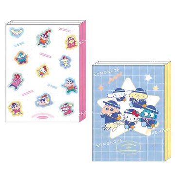 小禮堂 Sanrio 三麗鷗 x 蠟筆小新 迷你便條本 (聯名款)