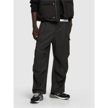 大廓形軍風工裝褲口袋休閑闊腿西褲設計感 潮