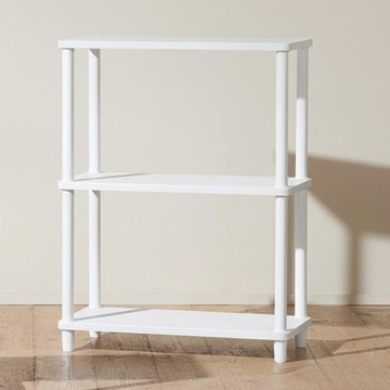 [Room&Home 韓國製造 Daily Round 方形展示架 層架 白色 600 x 300 x 785 mm 3層]  600×300×785mm  3層