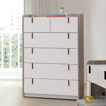 WAKUHOME 瓦酷家具Eagles日式極簡2.7尺五斗櫃-寬80X深40X高120cm