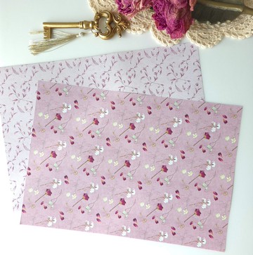 秋日大麗菊設計紙