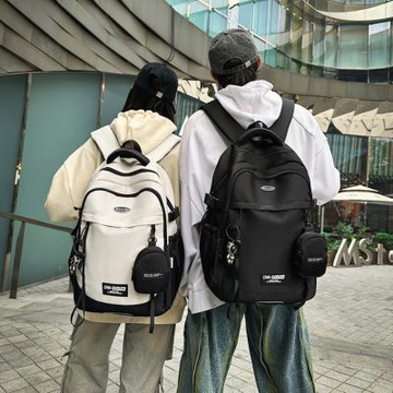 【AFAMIC 艾法】513新款日系潮牌氣墊防震護肩超大容量收納防潑水後背包(電腦包 雙肩包 防水包 運動 通勤)