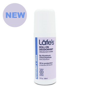 美國 Lafe's organic - 純自然體香劑-浪漫薰衣草-88ml 滾珠瓶