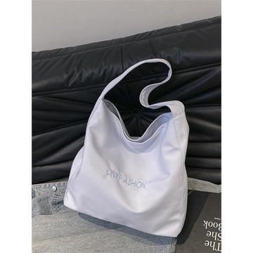 大包包女大容量新款時尚休閑帆布包單肩腋下包包百搭手提包購物袋