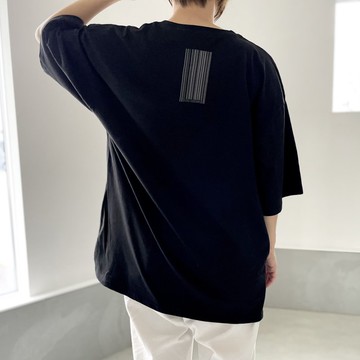 【中性款】側開衩寬鬆版型T恤【黑色】