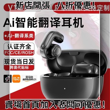 耳機 隨身耳機 運動耳機 睡眠耳機 聽歌神器台灣出貨v12翻譯耳機耳夾式運動防水長續航高音質降噪OWS耳機