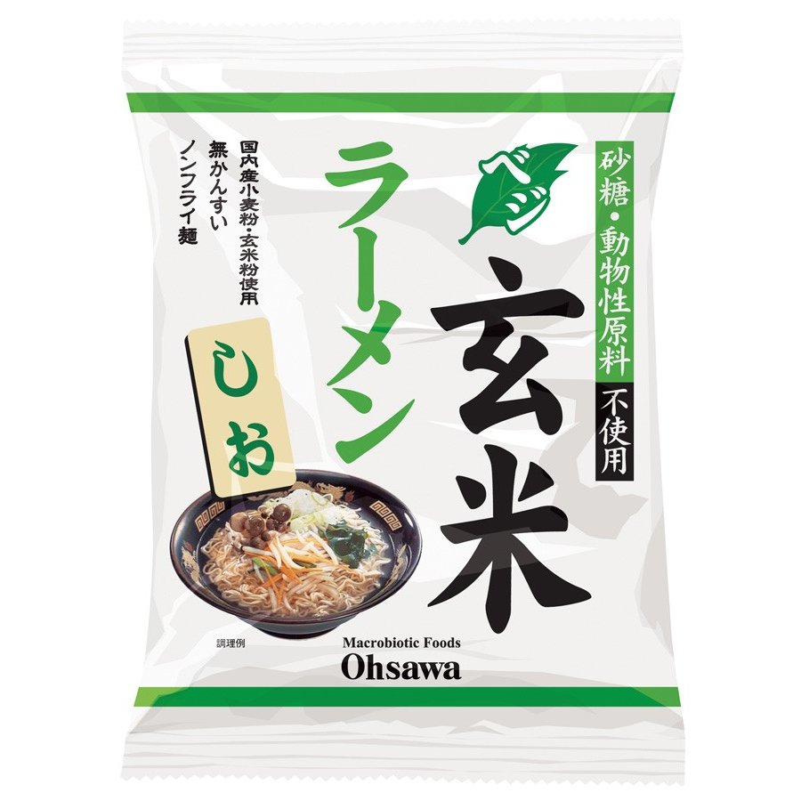 オーサワジャパン ベジ玄米ラーメン しお 112g