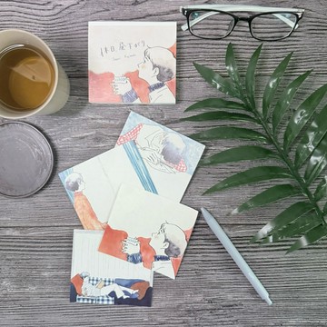 🌙【YXJ】插畫便條本 假日｜🇯🇵日本空運｜表現社｜便條本 記事 插畫 手繪 送禮 夜影小居