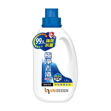 UNIDESIGN抗菌濃縮洗衣精（極淨去漬）1.2kg