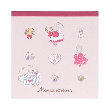 【震撼精品百貨】新娘茉莉兔媽媽_Marron Cream~日本Sanrio三麗鷗 兔媽媽方型便條本-復古*72109