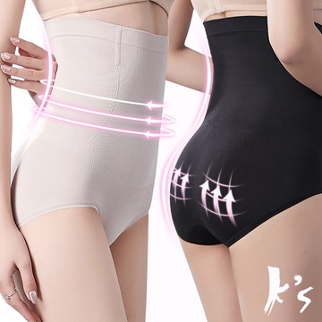 【K's凱恩絲】超薄無痕體雕高腰魔塑蠶絲內褲