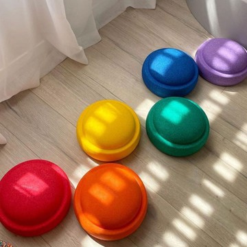 網紅ins彩虹過河石 兒童平衡訓練玩具 益智玩具 幼兒園家用玩具 室內過橋玩具