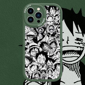 IGH原創iPhone14plus手機殼海賊王適用蘋果13路飛硅膠16promax軟卡通15pro保護套小羊皮12promax動漫軟殼