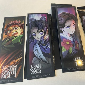 🔥好物優選🔥鬼滅之刃無限城猗窩座柱書籤善逸入場特典透明書籤義勇蜜璃無一郎