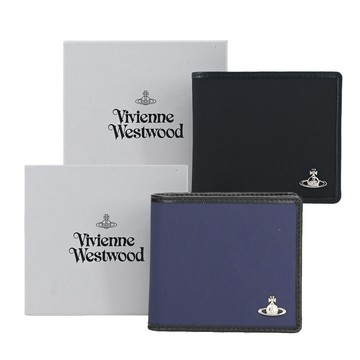 Vivienne Westwood 簡單尼龍對開男仕短夾(任選)