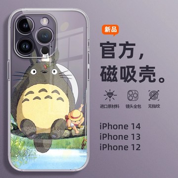 日系龍貓 Magsafe磁吸手機殼 氣囊透明殼 iPhone17 16 15 14 13 12 11 Pro Max X