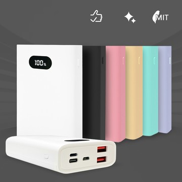 mit台灣製led數位顯示 pd+qc+pps 22w雙向快充行動電源 h10000