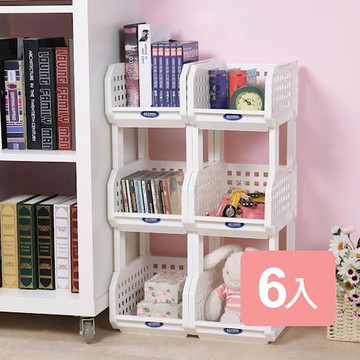 《真心良品》箱根淺型隙縫收納置物架6入組