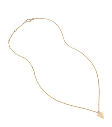 Annoushka Yellow Gold and Diamond Flight Arrow Necklace