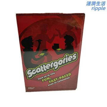 【英文原版】Scattergories桌遊 卡牌遊戲 桌面遊戲 派對遊戲 益智玩具 出口外貿 家庭娛樂 朋友聚會 頭腦風暴