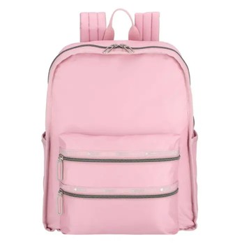 【LESPORTSAC】多功能後背包 - 柔霧藕紫