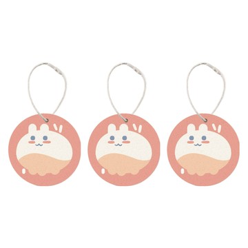 OMORY 神奇壓縮木漿清潔海綿 3入 柔軟 親膚 遇水即膨脹 附掛繩  8.5 x 8.5cm  1包