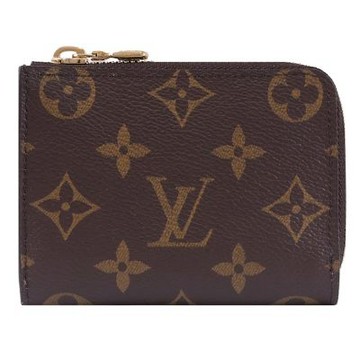 Louis Vuitton LV M83476 Noa 經典花紋L型拉鍊短夾/零錢包(咖)