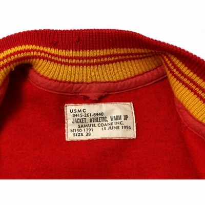 1950's USMC WARM UP ATHLETIC JACKET アワードジャケット スタジアム