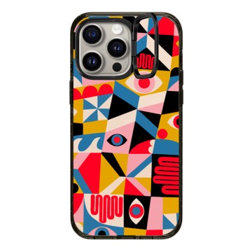 Lisa Congdon x CASETiFY iPhone 15 Pro Max Case Black Impact Ring