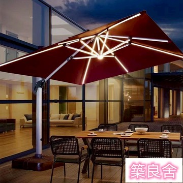 【附發票】新品免運 戶外遮陽傘 液壓升降庭院傘 商用太陽傘 花園陽臺別墅露臺大型室外羅馬傘 擺攤大傘