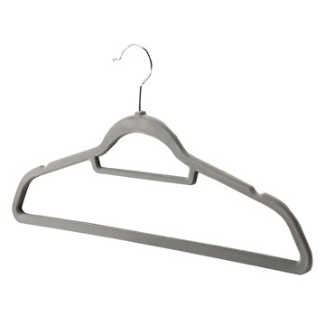 小麥購物 植絨衣架 C353 67g 20支  灰色單支  一般(41 x 22cm)