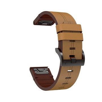 【ibits】Garmin Fenix6/6X/6S 真皮針紋快拆 錶帶 皮質錶帶 腕帶 替換錶帶 22mm 26mm