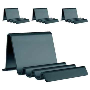 QIDINA 超穩固波浪輕巧多角度平板手機支架C  不適用  綠色  4個