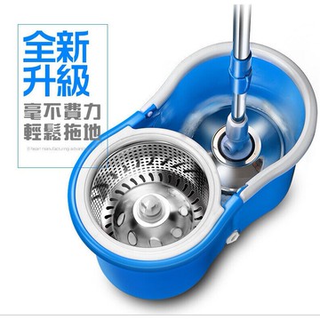 【手壓式旋轉拖把】不鏽鋼 懶人拖把平板拖把 拖把組 打掃用品 不沾手免沾手 拖地神器 類好神拖
