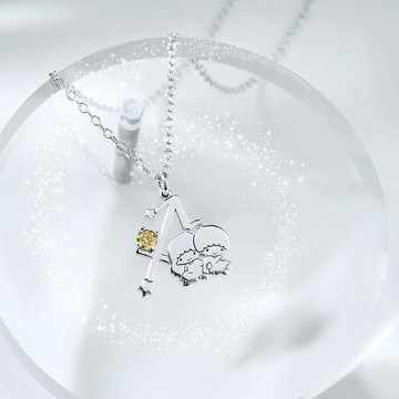 【STORY故事銀飾】KikiLala星座系列-雙子星射手座誕生石純銀項鍊