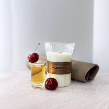 【IMMERSED】No.006 波本威士忌與椰棗 - 手工香氛蠟燭 大豆蠟燭