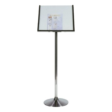 不鏽鋼告示牌（斜面） TA-125S 佈告欄 展示架 型錄架 公佈欄