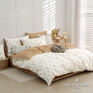 HOYACASA 精梳棉兩用被床包組 (天絲入棉30%)｜星光遊園｜(單人/雙人/加大)