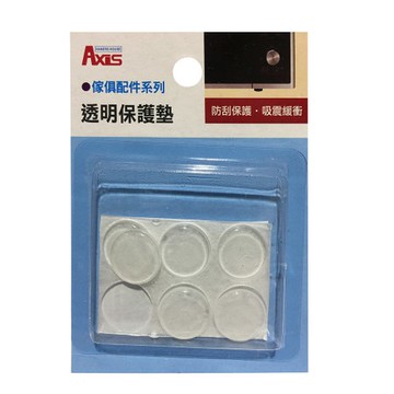 透明保護墊-平圓19mm6入