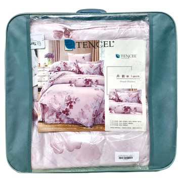 貝淇小舖 天絲涼被 卉影粉 T-20375  5 x 6尺