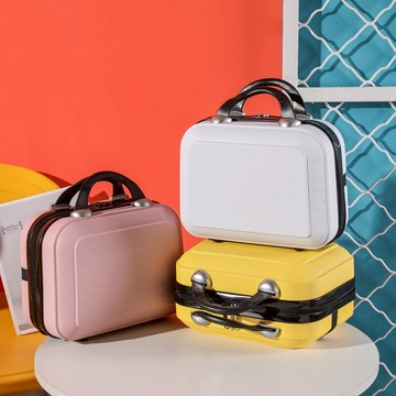 14寸手提化妝包迷你小行李箱小清新大容量輕便收納化妝包可套拉桿