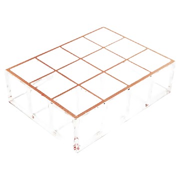 Moosy Life 目喜生活 玫瑰金口紅收納架 12格 台灣製  玫瑰金  1個