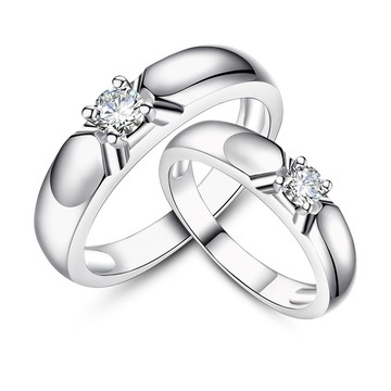 AchiCat．情侶對戒．925純銀戒指．相約今生．客製化刻字．單個．情人節禮物．AS7106